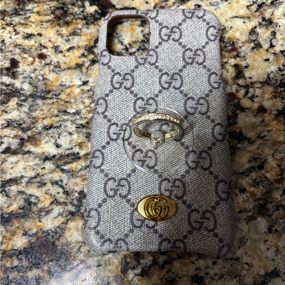 Tan and Gold Logo Phone Case - Picture 7 of 7